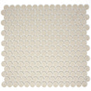 BT-PM01  White Tiny Dot Porcelain Satin Mosaic Tile
