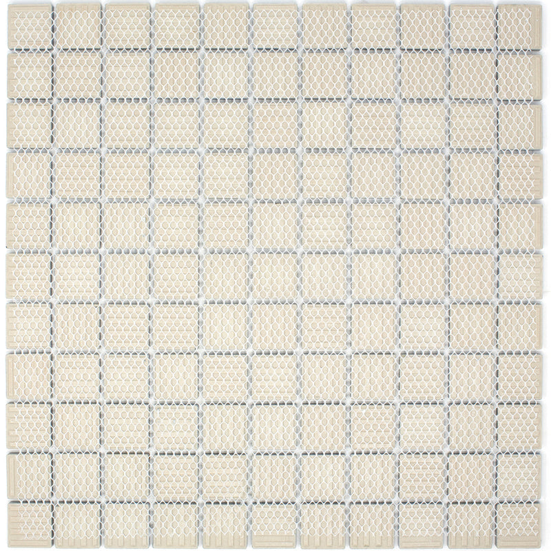 BT-PM20  1 X 1 Tropical Blue Night Porcelain Satin Mosaic Tile