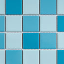 BT-PM21  2 X 2 Creamy Blue Porcelain Satin Mosaic Tile