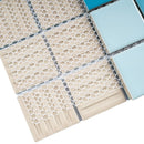 BT-PM21  2 X 2 Creamy Blue Porcelain Satin Mosaic Tile