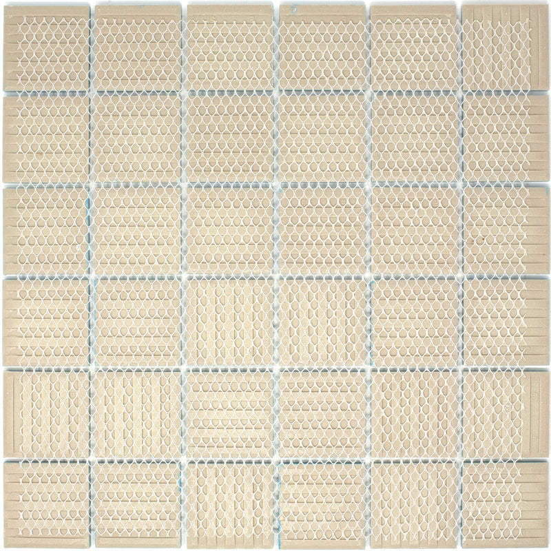 BT-PM22  2 X 2 Tropical Blue Night Porcelain Satin Mosaic Tile