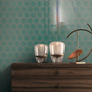 BT-PM28  4" Crystal White Cararra Porcelain Satin Mosaic Tile - Green