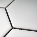BT-PM03  M Size Hexagon White Porcelain Satin Mosaic Tile