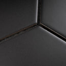 BT-PM04  M Size Hexagon Grey Black Porcelain Satin Mosaic Tile