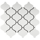 BT-PM05  White Lantern Porcelain Satin Mosaic Tile