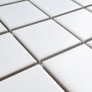 BT-PM08  2 X 2 White Porcelain Satin Mosaic Tile