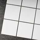 BT-PM09  4 X 4 White Porcelain Satin Mosaic Tile