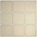 BT-PM09  4 X 4 White Porcelain Satin Mosaic Tile
