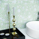 BUBW-01  Cloud Mint Bubble Mosaic Tile