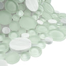 BUBW-01  Cloud Mint Bubble Mosaic Tile