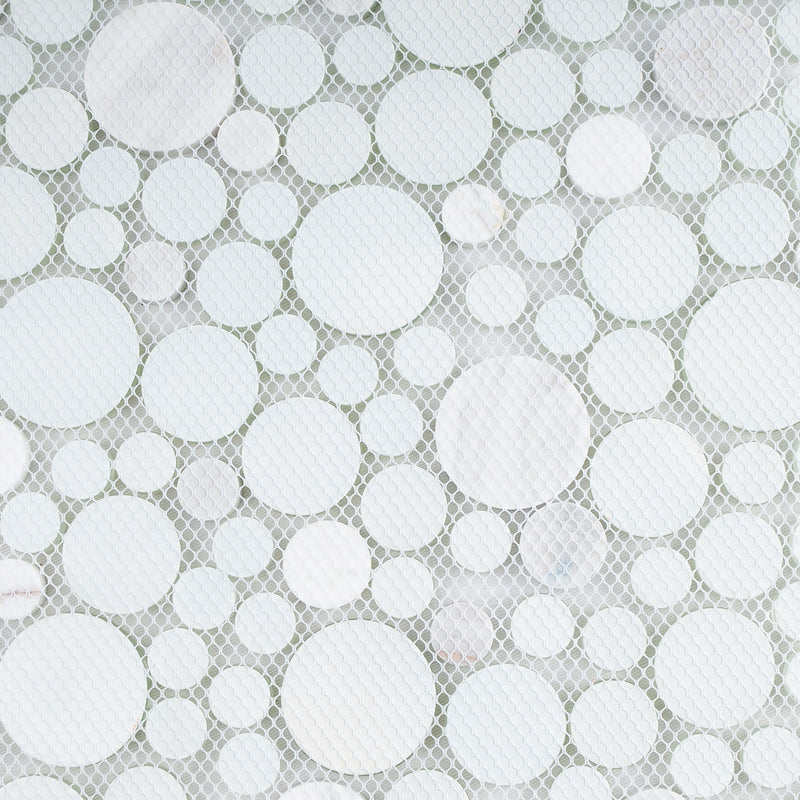 BUBW-01  Cloud Mint Bubble Mosaic Tile