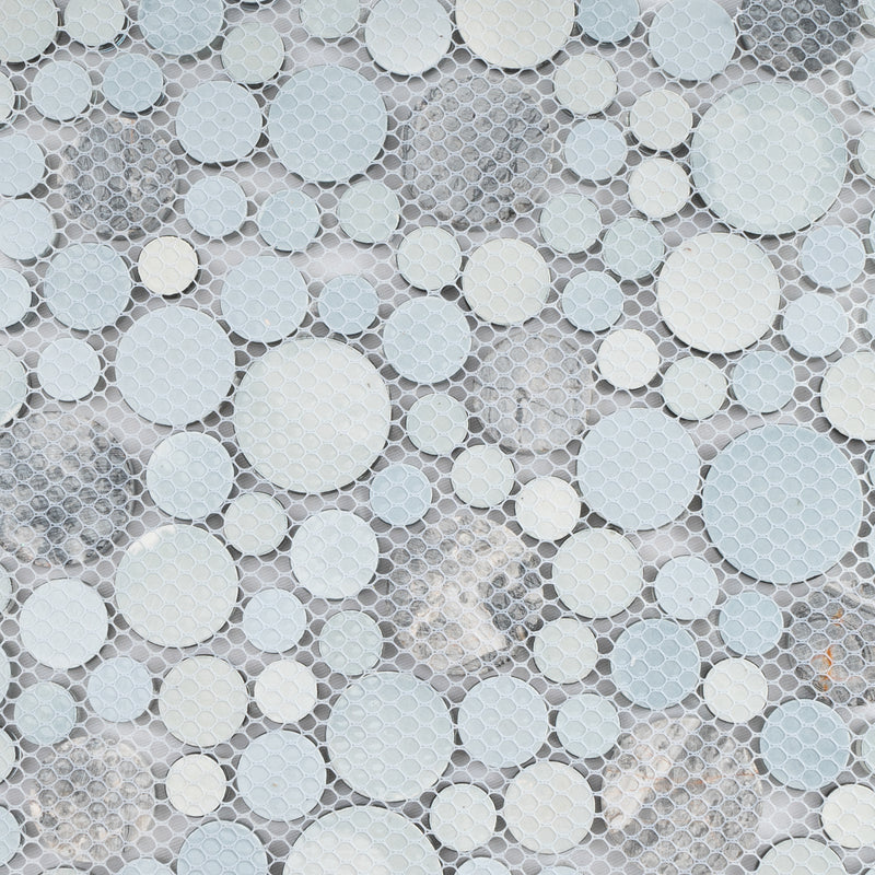 BUBW-03  Fusion Blue Mosaic Tile