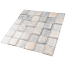 CRN-01  Classic Roman Soft White Glass Mosaic Tile