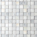 CRN-01  Classic Roman Soft White Glass Mosaic Tile