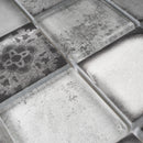 CRN-02  Classic Roman Gray Glass Mosaic Tile