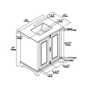 1920  30" Bathroom Vanity Cabinet Set