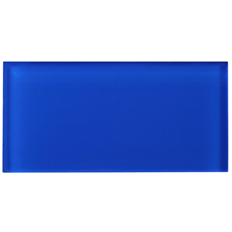 CSA-12  Electric Blue 3X6 Glass Subway Tile