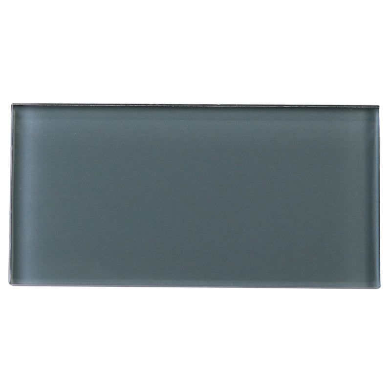 CSA-01  Grey 3X6 Glass Subway Tile