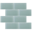 CSA-05  Light Grey 3X6 Glass Subway Tile