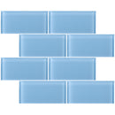 CSA-07  Blue 3X6 Glass Subway Tile
