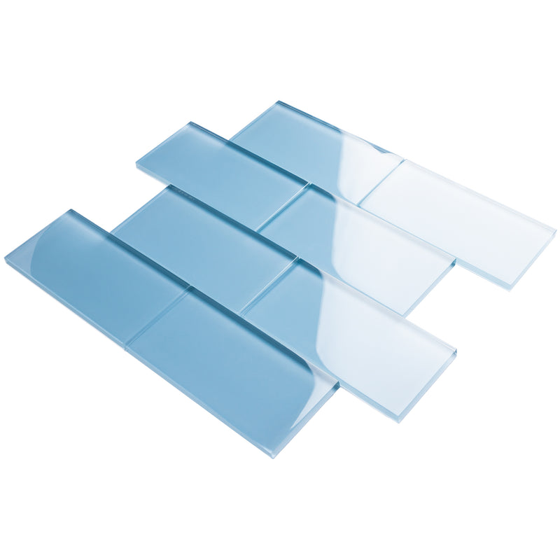 CSA-07  Blue 3X6 Glass Subway Tile