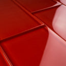CSA-08  Red 3X6 Glass Subway Tile