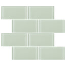 CSA-09  Soft White 3X6 Glass Subway Tile