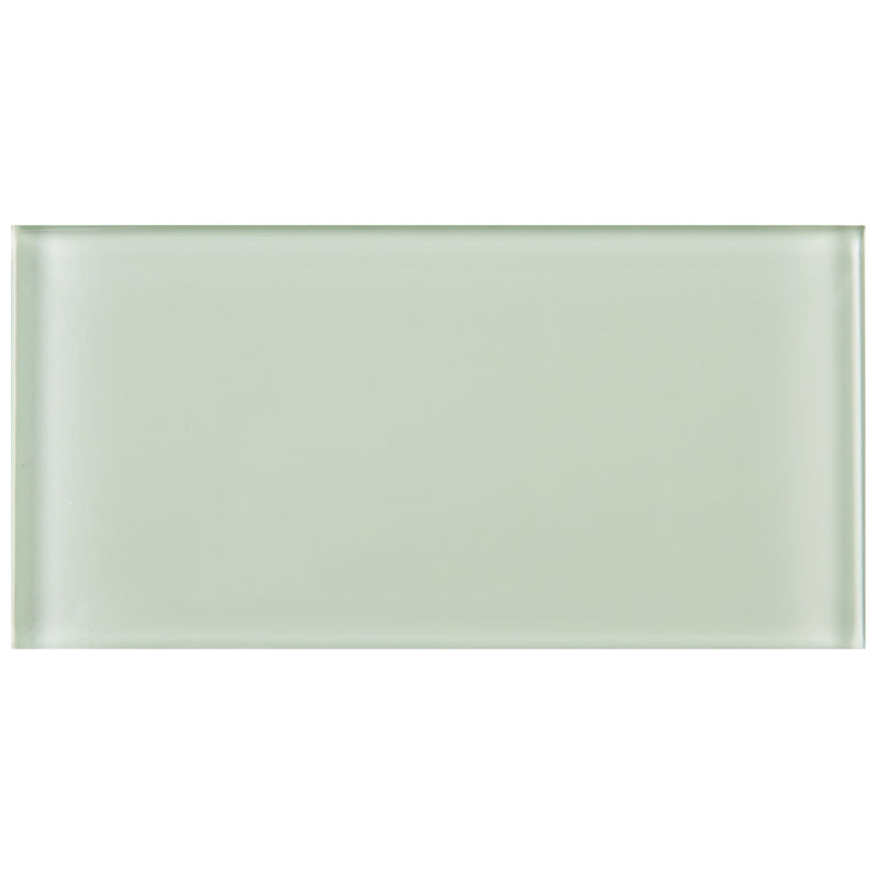 CSA-09  Soft White 3X6 Glass Subway Tile