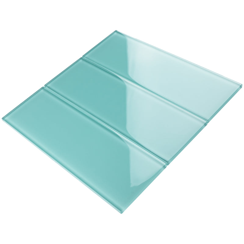 CSB-10  Ocean Blue 4X12 Glass Subway Tile