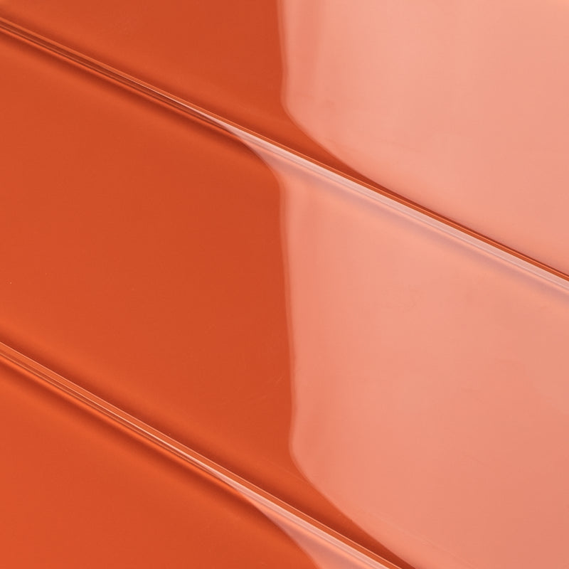 CSB-11  Orange 4X12 Glass Subway Tile