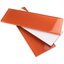 CSB-11  Orange 4X12 Glass Subway Tile