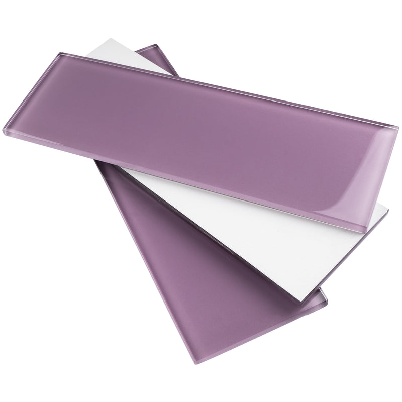 CSB-13  Purple 4X12 Glass Subway Tile