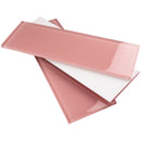 CSB-14  Pink 4X12 Glass Subway Tile