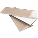 CSB-02  Beige 4 X12 Glass Subway Tile