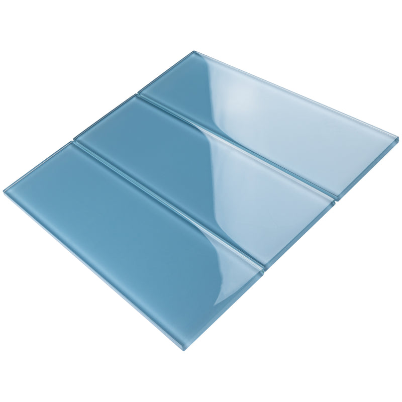 CSB-07  Blue 4X12 Glass Subway Tile