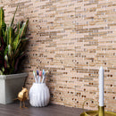 DSS-03  Diamond Series- Brown Diamond Mosaic Tile