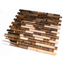 DSS-03  Diamond Series- Brown Diamond Mosaic Tile