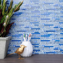 DSS-04  Diamond Series - Blue Diamond Mosaic Tile