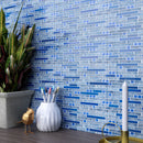 DSS-04  Diamond Series - Blue Diamond Mosaic Tile