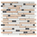 DSS-05  Diamond Series- Emperador Diamond Mosaic Tile