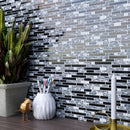 DSS-08  Diamond Series-Grey Galaxy Diamond Mosaic Tile