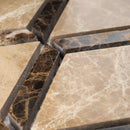 EMP-02  Space Grid - Cedar With Dynasty Border Mosaic Tile