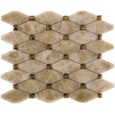 EMP-04  Emperador Series - Versailles - Light Emperador Mosaic Tile