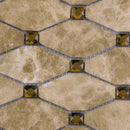 EMP-04  Emperador Series - Versailles - Light Emperador Mosaic Tile