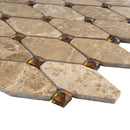 EMP-04  Emperador Series - Versailles - Light Emperador Mosaic Tile