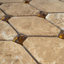 EMP-04  Emperador Series - Versailles - Light Emperador Mosaic Tile