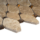 EMP-04  Emperador Series - Versailles - Light Emperador Mosaic Tile