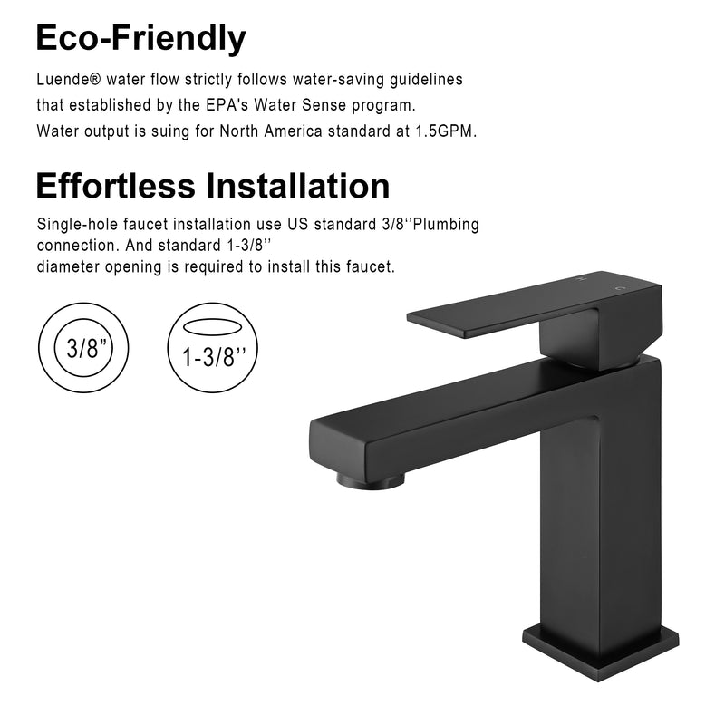 F6001 Single Hole Bathroom Faucet