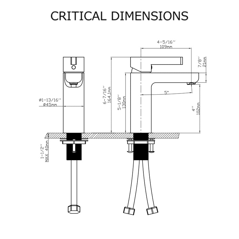 F6002 Single Hole Bathroom Faucet
