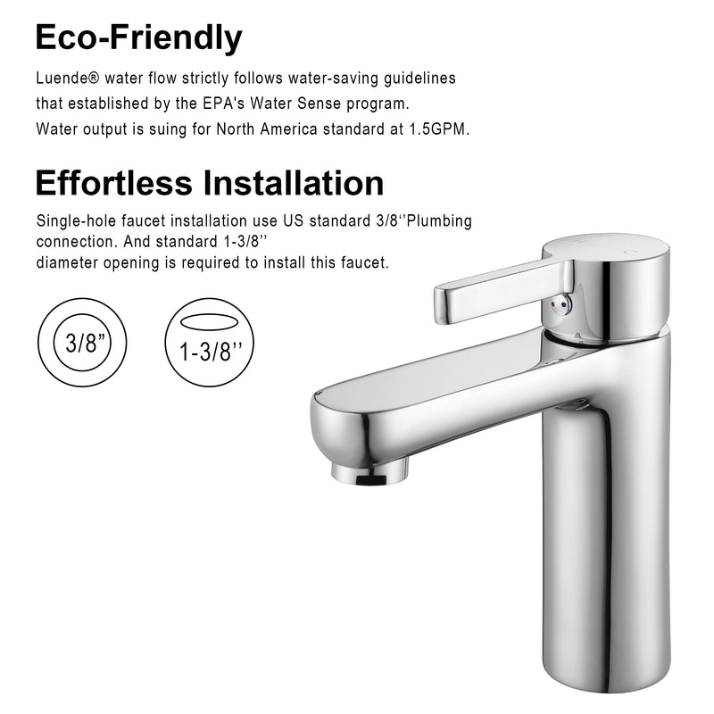 F6002 Single Hole Bathroom Faucet